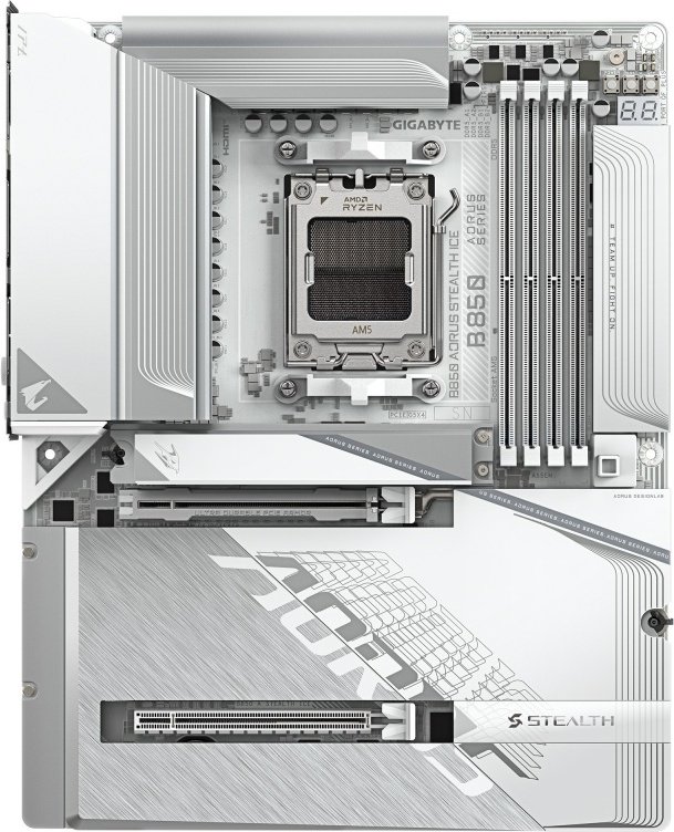 GIGABYTE GIGABYTE B850 AORUS STEALTH ICE moederbord