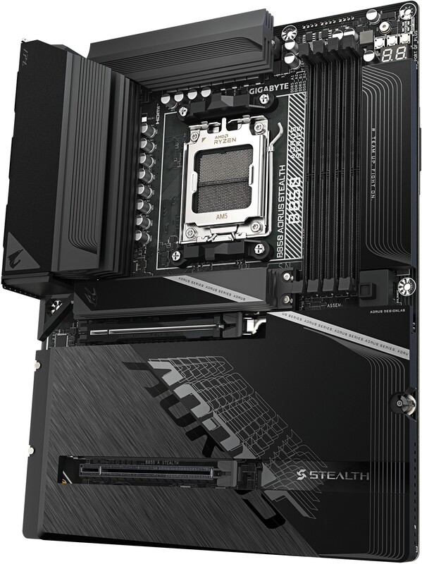 Gigabyte b850 aorus stealth moederbord 4 orig - B850 AORUS STEALTH ICE Moederbord