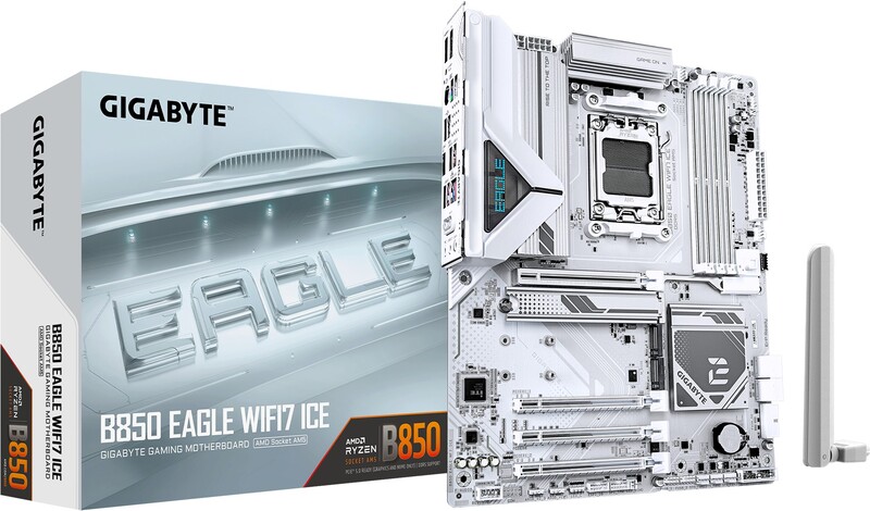 Gigabyte b850 eagle wifi7 ice moederbor 4 orig - Gigabyte B850 EAGLE WIFI7 ICE Moederbord