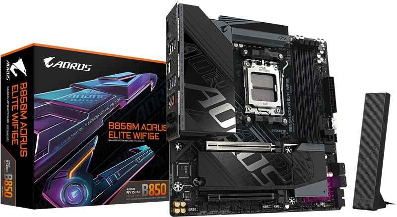 Gigabyte b850m aorus elite wifi6e moede 4 orig - GIGABYTE B850M AORUS ELITE WIFI6E Moederbord
