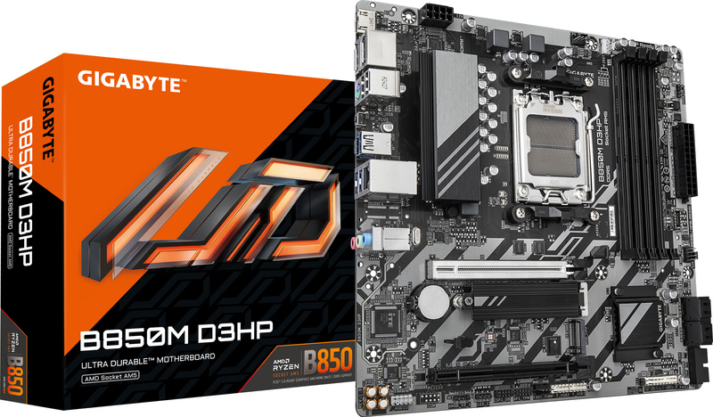 Gigabyte b850m d3hp moederbord 4 orig - Gigabyte B850M D3HP Moederbord