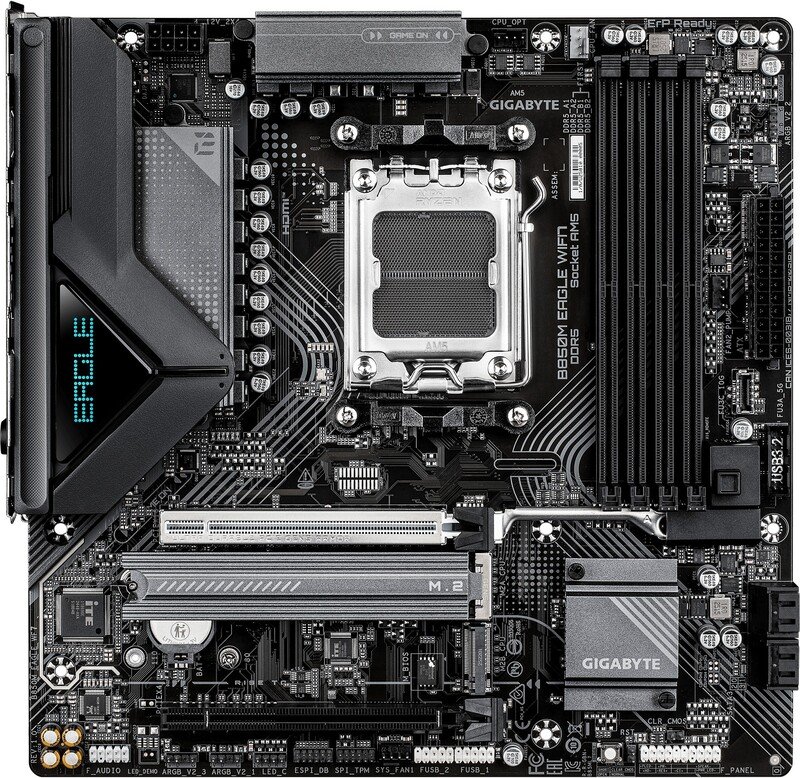 Gigabyte b850m eagle wifi7 moederbord - Gigabyte B850M EAGLE WIFI7 Moederbord (Black)
