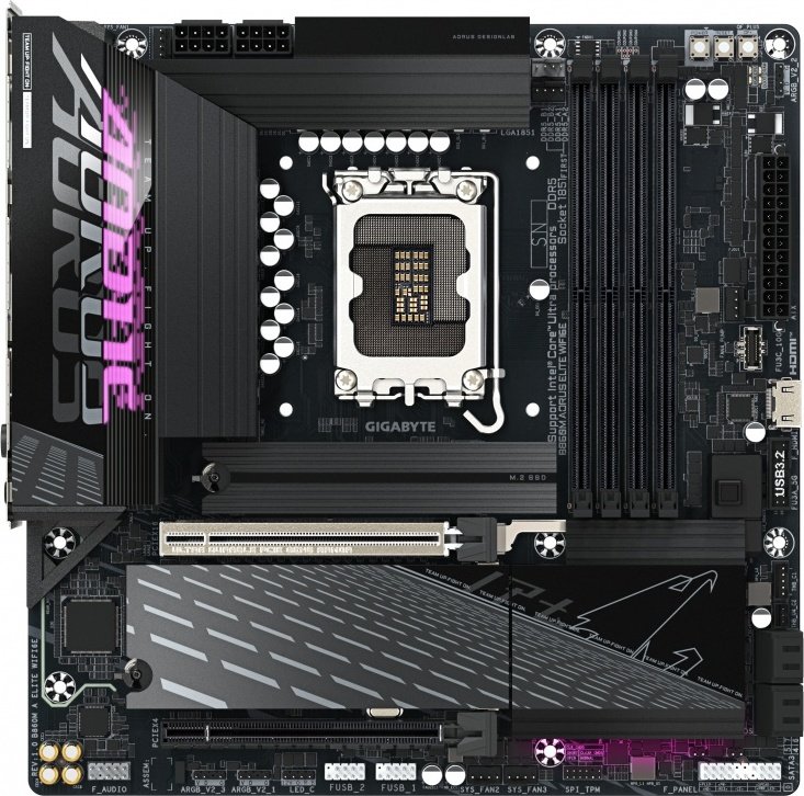 GIGABYTE GIGABYTE B860M AORUS ELITE WIFI6E moederbord