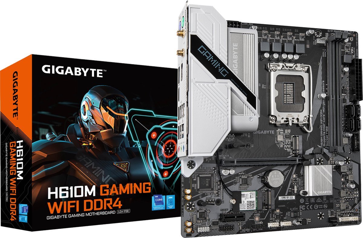 GIGABYTE Gigabyte H610M Gaming Wf Ddr4 Moederbord Intel H610 Express Lga 1700 Micro Atx