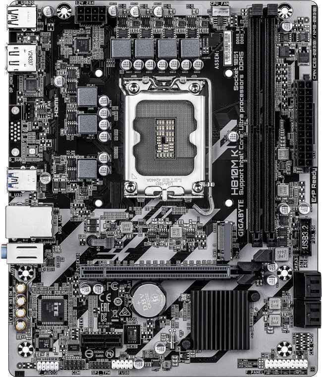 GIGABYTE GIGABYTE H810M K moederbord