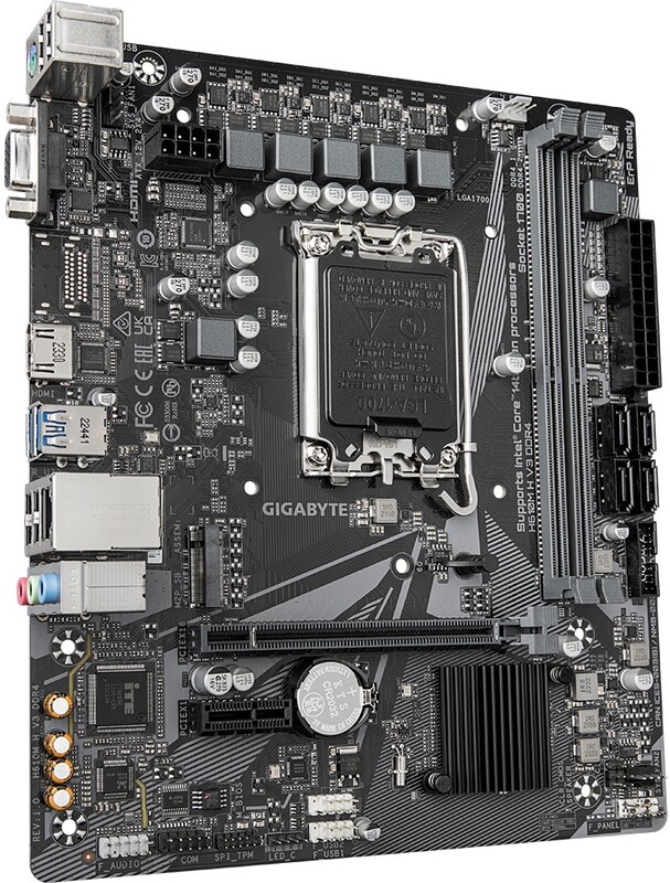 Gigabyte moederbord h610m h v3 ddr4 voo 2 orig - Gigabyte H610M H V3 DDR4 Moederbord