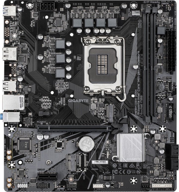 Gigabyte Gigabyte Moederbord Voor Intel H610 Ddr4 M2 Sata3 Pcie4 Usb3 Mini Atx