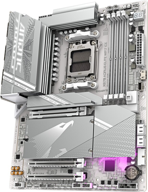 Gigabyte x870 aorus elite wifi7 ice moe 3 orig - GIGABYTE X870 AORUS ELITE WIFI7 ICE Moederbord