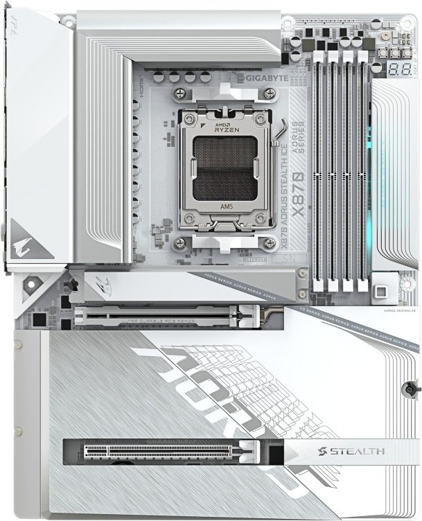 GIGABYTE GIGABYTE X870 AORUS STEALTH ICE moederbord