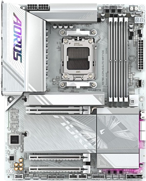 Gigabyte x870e aorus elite wifi7 ice mo - GIGABYTE X870E AORUS ELITE WIFI7 ICE Moederbord