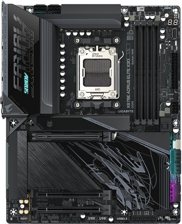 Gigabyte x870e aorus elite x3d moederbo - GIGABYTE X870E AORUS ELITE X3D Moederbord