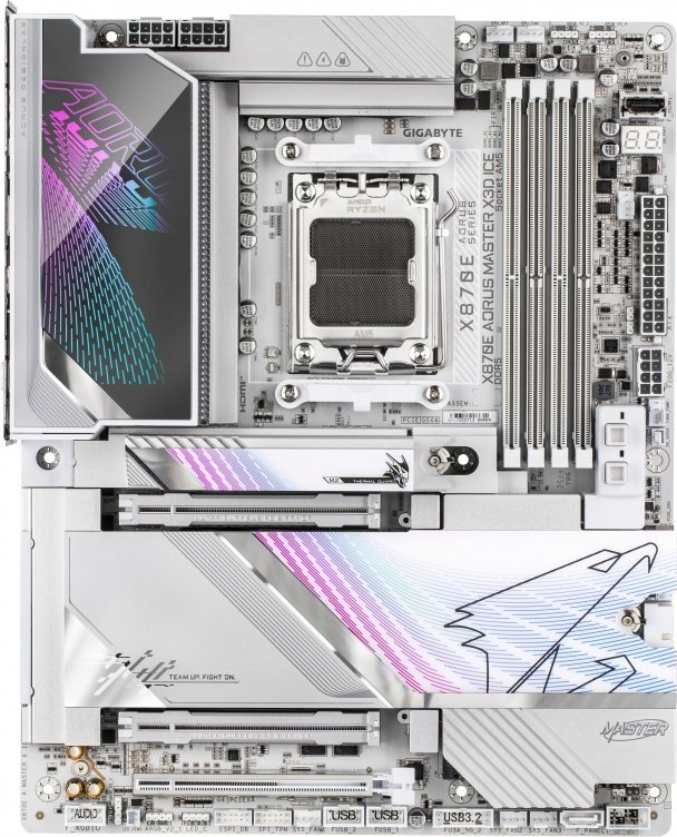 GIGABYTE GIGABYTE X870E AORUS MASTER X3D ICE moederbord