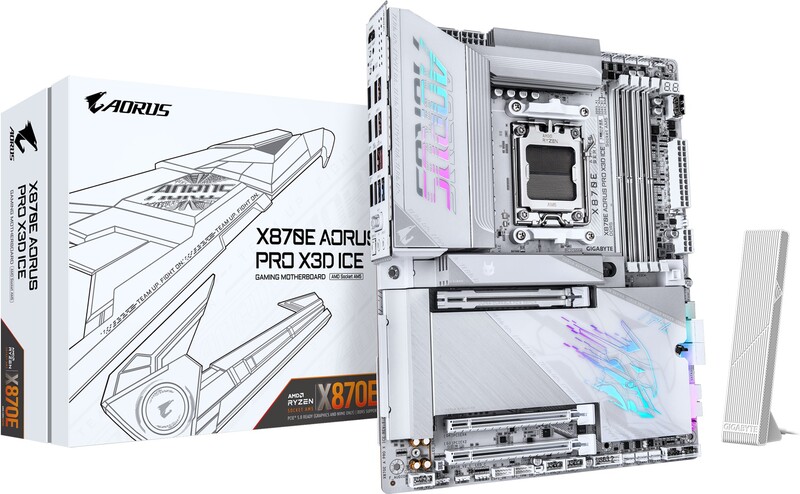 Gigabyte x870e aorus pro x3d ice moeder 5 orig - GIGABYTE X870E AORUS PRO X3D ICE Moederbord