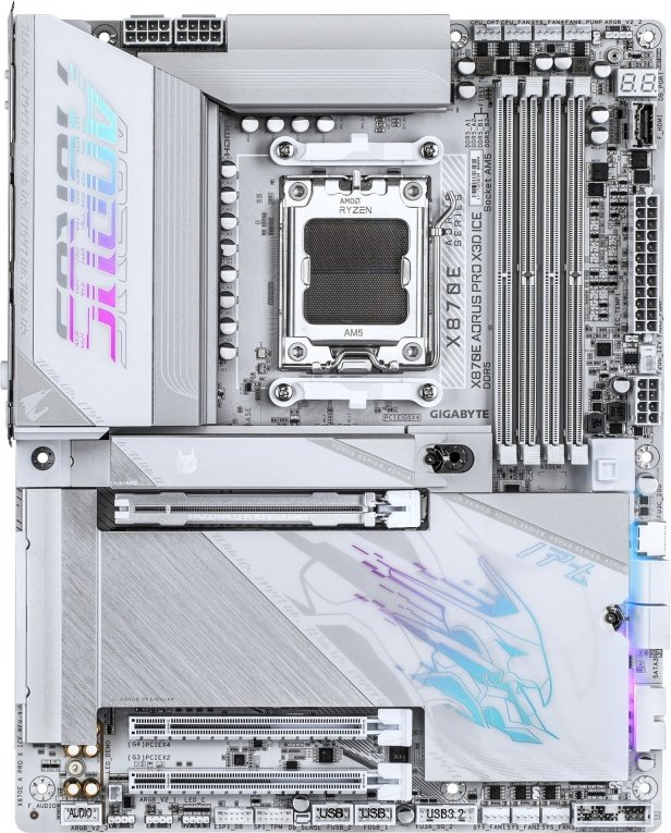 GIGABYTE GIGABYTE X870E AORUS PRO X3D ICE moederbord