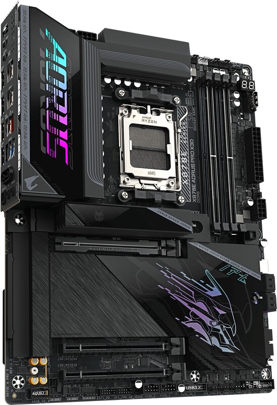 Gigabyte x870e aorus pro x3d moederbord 2 orig - GIGABYTE X870E AORUS PRO X3D Moederbord