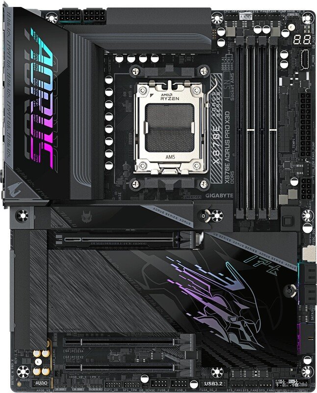 Gigabyte x870e aorus pro x3d moederbord - GIGABYTE X870E AORUS PRO X3D Moederbord