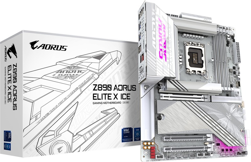 Gigabyte z890 a elite x ice atx 5 orig - Gigabyte Z890 A Elite X Ice Moederbord