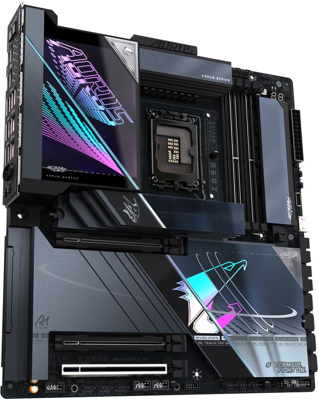Gigabyte z890 aorus master ai top moede 2 orig - GIGABYTE Z890 Aorus Master Ai Top Moederbord