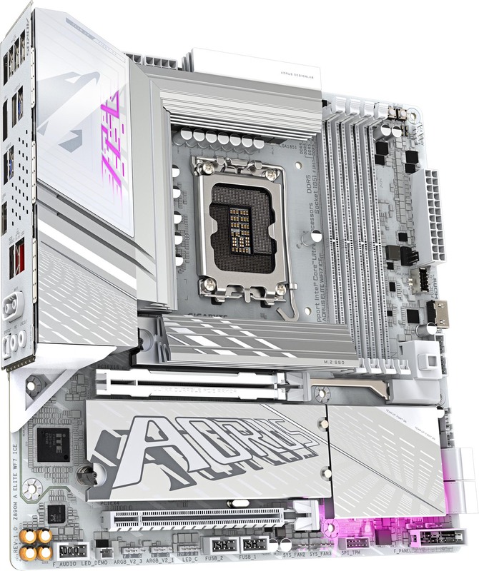 Gigabyte z890m aorus elite wf7 ice moed 2 orig - Gigabyte Z890M AORUS ELITE WIFI7 ICE Moederbord