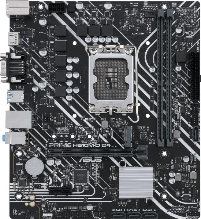 Moederbord asus prime h610m d d4 - ASUS PRIME H610M-D D4 Moederbord