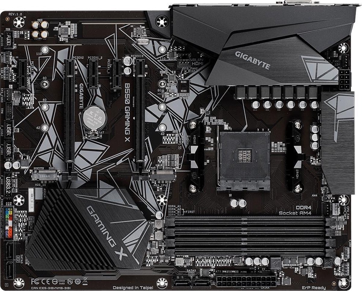 Moederbord Gigabyte B550 Gaming X Atx Am4 - afbeelding 6
