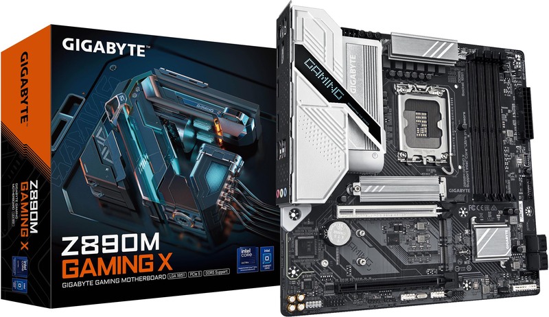 Moederbord gigabyte z890m x socket 1851 d 4 orig - Gigabyte Z890M GAMING X Moederbord