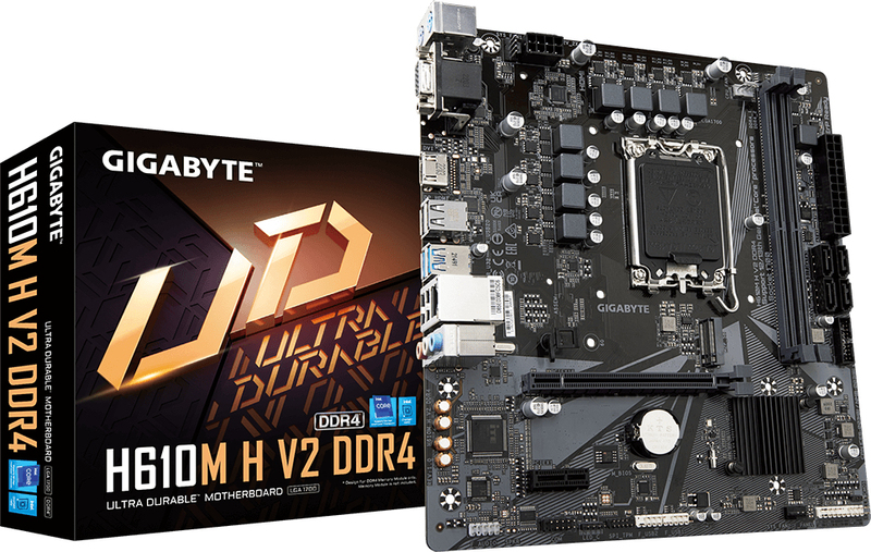 Motherboard gigabyte h610m h v2 ddr4 rev 5 orig - Gigabyte H610M H V2 DDR4 Moederbord