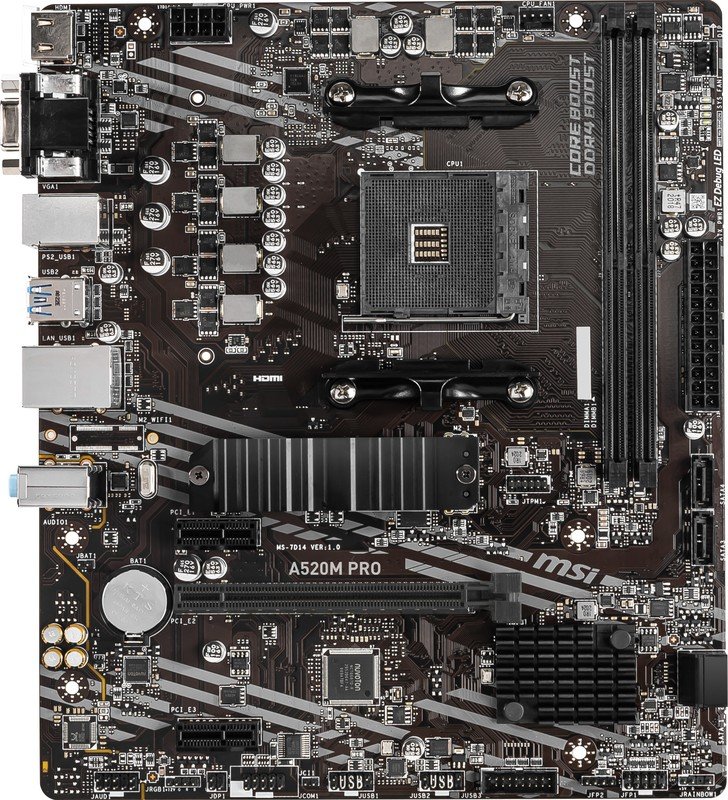 Msi a520m pro moederbord - MSI A520M PRO Moederbord