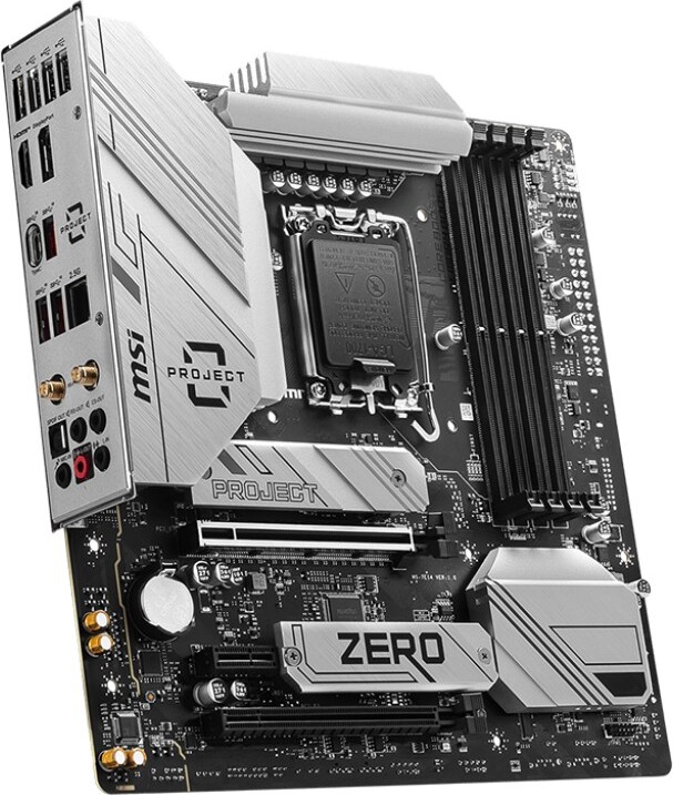 Msi b760m project zero moederbord 2 orig - MSI B760M PROJECT ZERO Moederbord