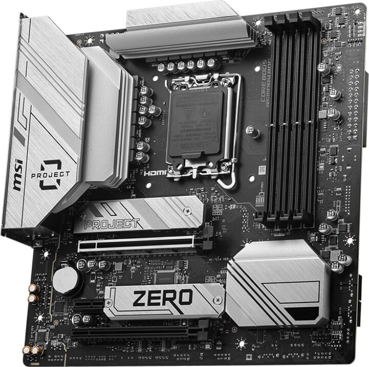 Msi b760m project zero moederbord 3 orig - MSI B760M PROJECT ZERO Moederbord