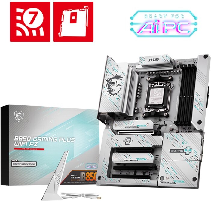 Msi b850 plus wifi pz moederbord 5 orig - MSI B850 GAMING PLUS WIFI PZ Moederbord