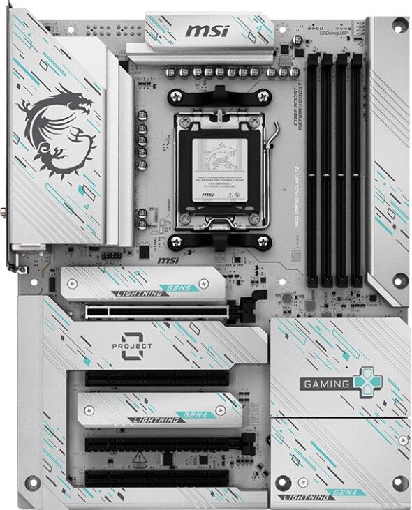 Msi b850 plus wifi pz moederbord - MSI B850 GAMING PLUS WIFI PZ Moederbord