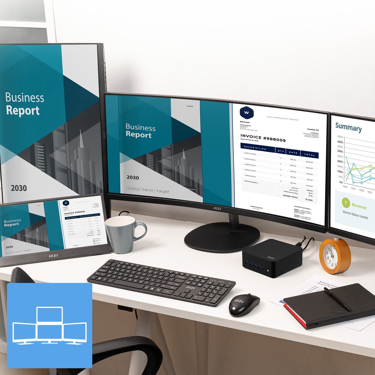 Cubi Z AI 8M-006BEU Mini PC met AMD Ryzen 7 8845HS, Radeon 780M Graphics, tot 64GB DDR5, Wi-Fi 6E, Dual 2.5G LAN - afbeelding 3