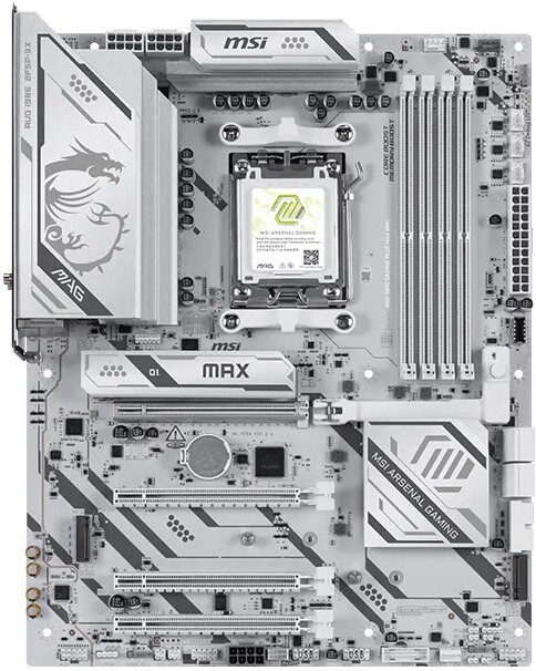 Msi mag b850 plus max wifi moederb 2 orig - MSI MAG B850 GAMING PLUS MAX WIFI Moederbord