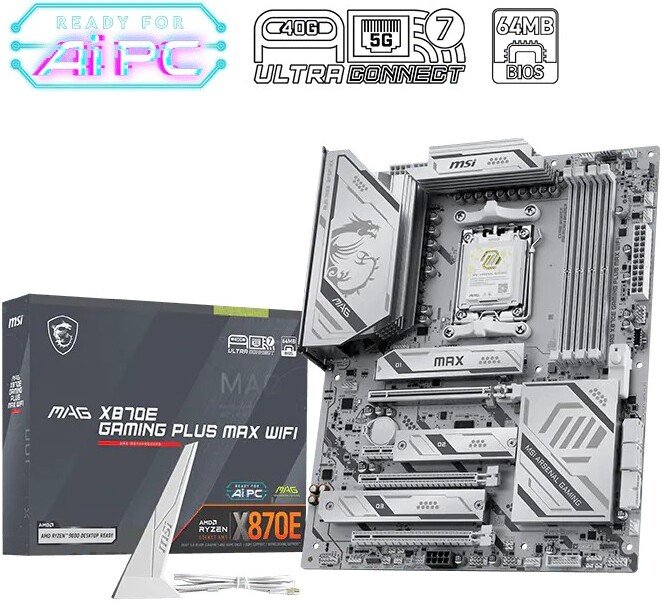 Msi mag x870e plus max wifi moeder - MSI MAG X870E GAMING PLUS MAX WIFI Moederbord