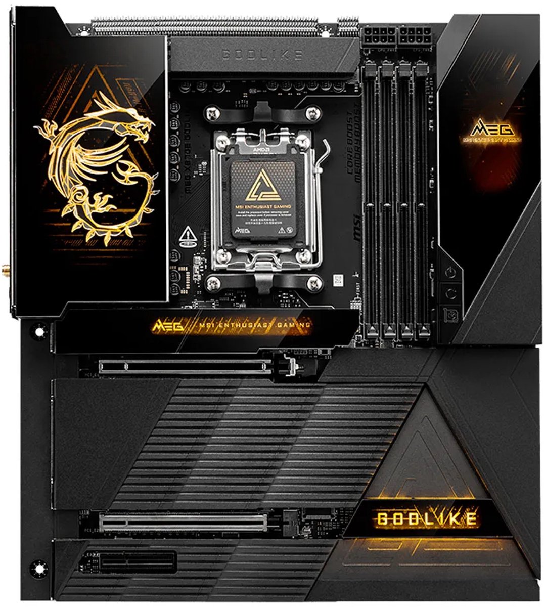 Msi Meg X870E Godlike Moederbord Amd X870E Socket Am5 Verlengd Atx - afbeelding 3