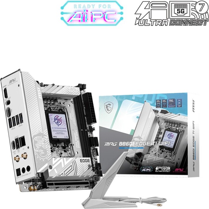 Msi mpg b860i edge ti wifi 5 orig - MSI MPG B860I EDGE TI WIFI Moederbord