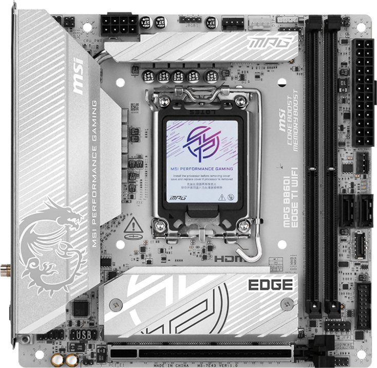 Msi mpg b860i edge ti wifi - MSI MPG B860I EDGE TI WIFI Moederbord