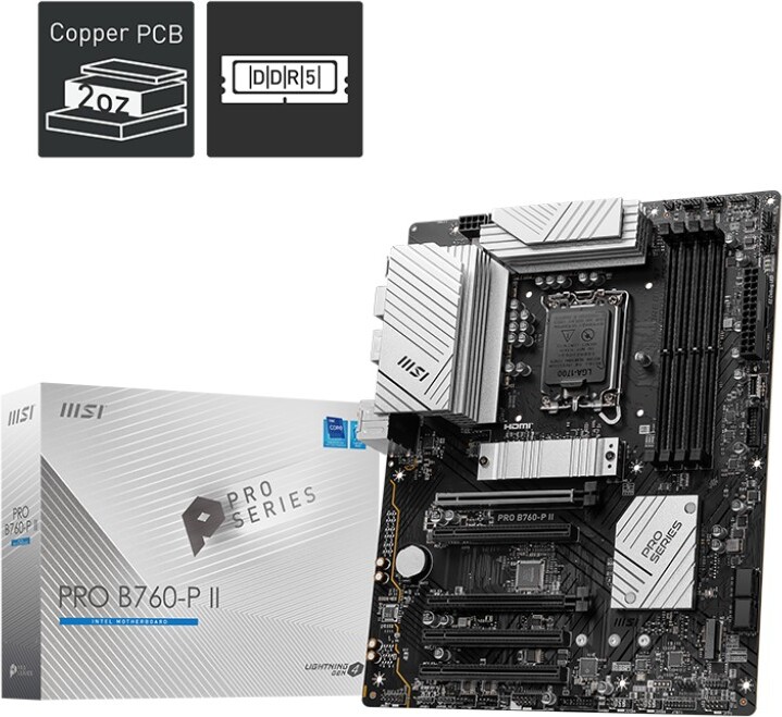 Msi pro b760 p ii moederbord 5 orig - MSI PRO B760-P II Moederbord