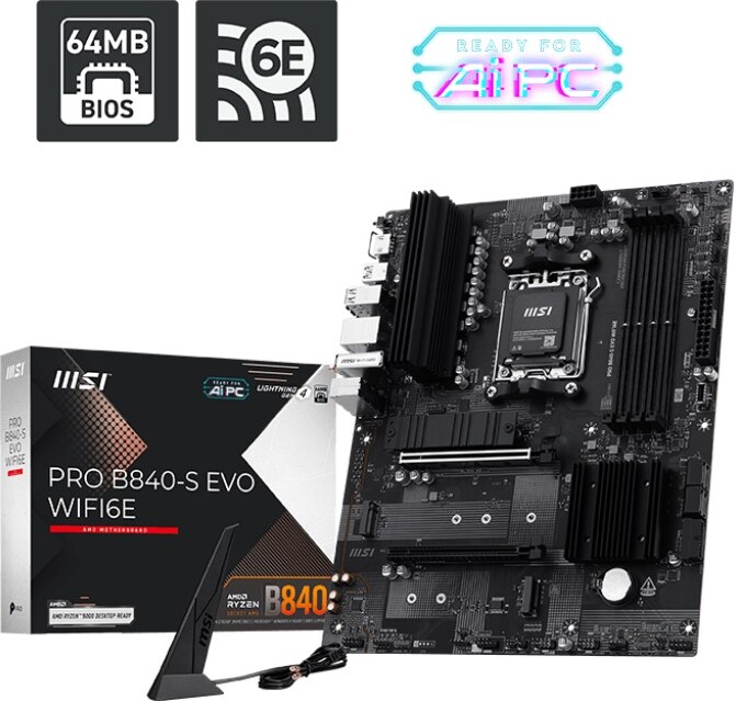 Msi pro b840 s evo wifi6e moederbo 5 orig - PRO B840-S EVO WIFI6E Moederbord