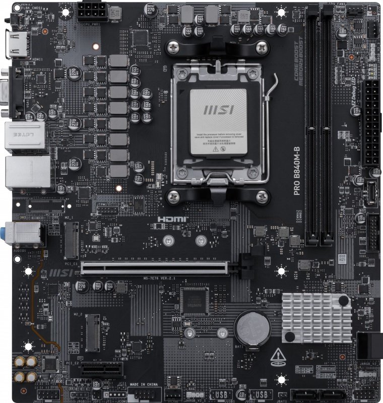 Msi pro b840m b moederbord - MSI PRO B840M-B Moederbord