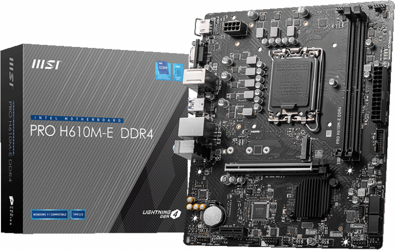 Msi pro h610m e ddr4 moederbord 5 orig - MSI PRO H610M-E DDR4 Moederbord