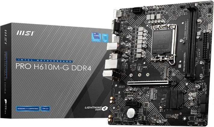 Msi pro h610m g ddr4 moederbord 5 orig - MSI PRO H610M-G DDR4 Moederbord
