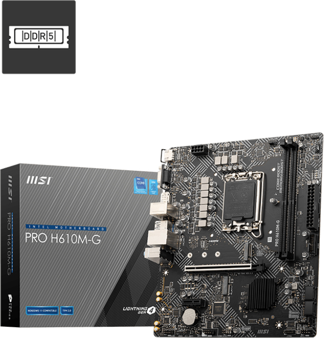 Msi pro h610m g moederbord 5 orig - MSI PRO H610M-G Moederbord