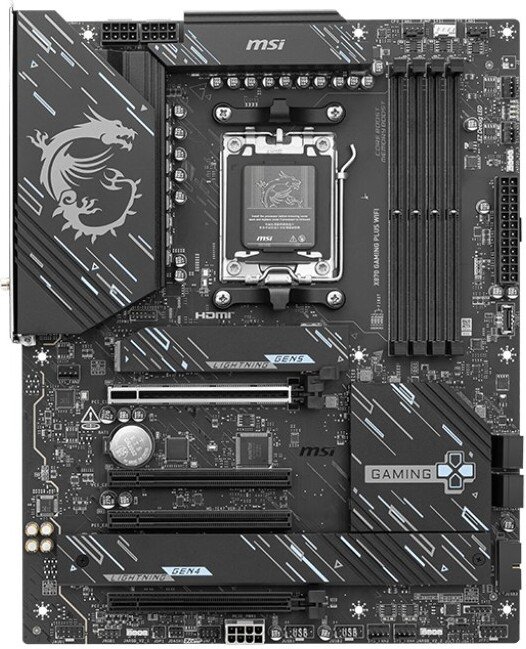 MSI Msi Pro X870 Gaming Plus Wifi - Moederbord - Atx - Amd X870 - Socket Am5