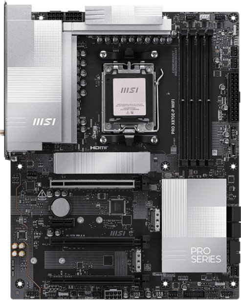 Msi pro x870e p wifi moederbord so - MSI PRO X870E-P WIFI Moederbord