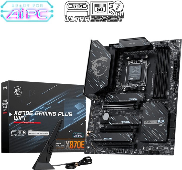 Msi x870e plus wifi moederbord 5 orig - MSI X870E GAMING PLUS WIFI Moederbord