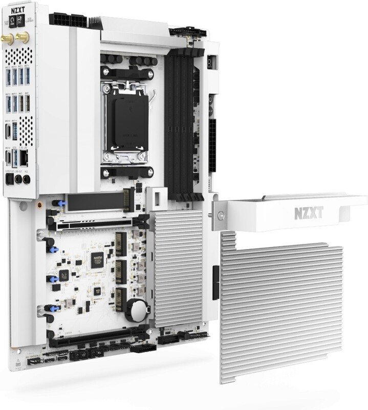 Nzxt n9 x870e extreme matte white 3 orig - NZXT N9 X870E Extreme Moederbord