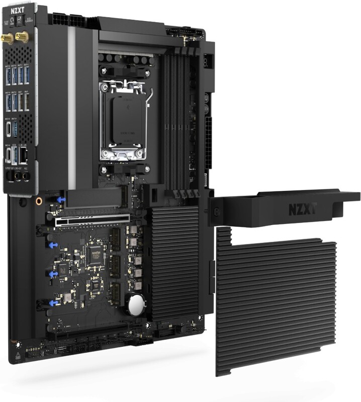 Nzxt n9 x870e zwart moederbord atx 3 orig - NZXT N9 X870E Extreme - Matte Black Moederbord