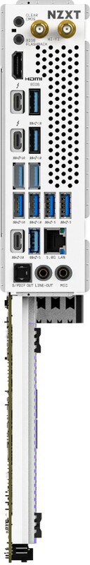 Nzxt n9 z890 matte white 3 orig - NZXT N9 Z890 Moederbord (wit)